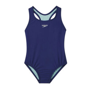 Speedo Racerback Navy One Piece Swimsuit Girls Size 10 New